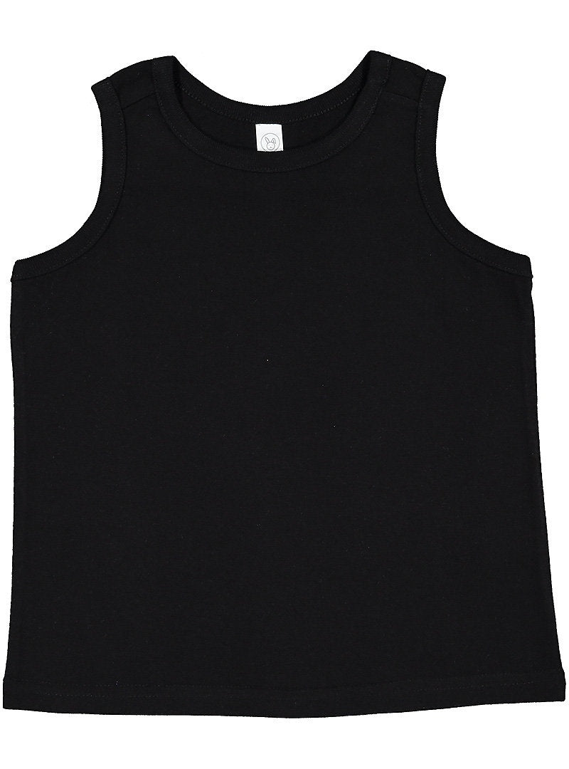 Rabbit Skins 3323l Toddler Fine Jersey Tank - 3323 - Black