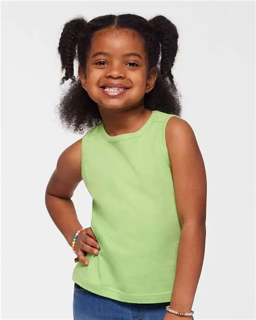Rabbit Skins 3323l Toddler Fine Jersey Tank - 3323 - Key Lime - 4t