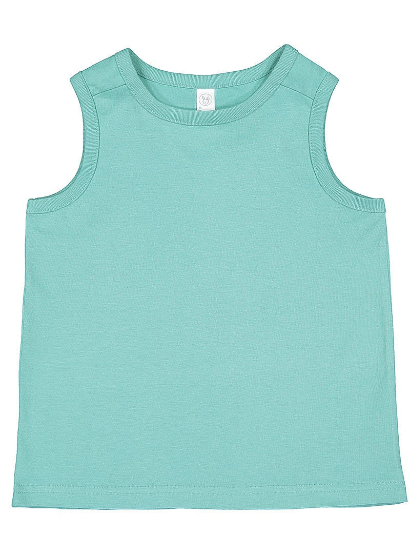 Rabbit Skins 3323l Toddler Fine Jersey Tank - 3323 - Saltwater