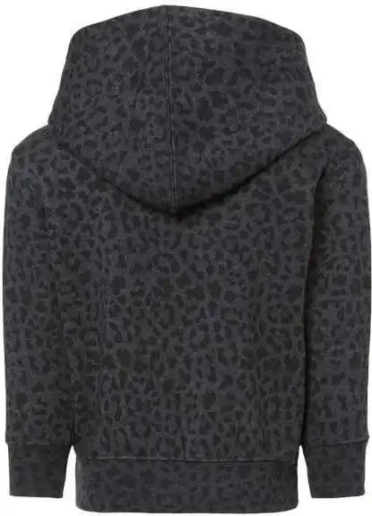 Rabbit Skins 3326 Toddler Pullover Fleece Hoodie - Black Leopard