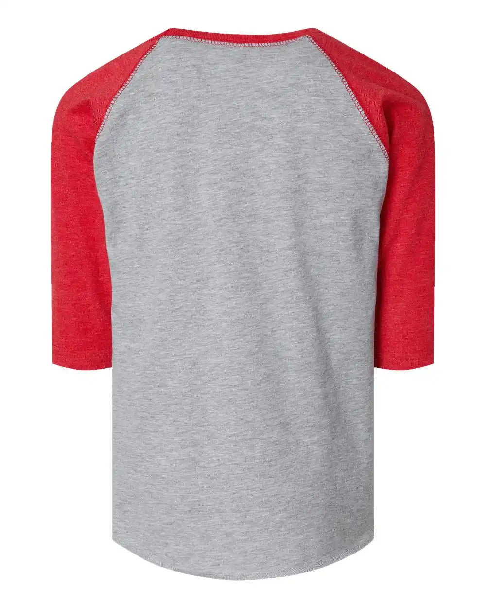 Rabbit Skins 3330 Toddler Baseball Fine Jersey Three-quarter Sleeve Tee - Vintage Heather Red - Heather/ / 2t