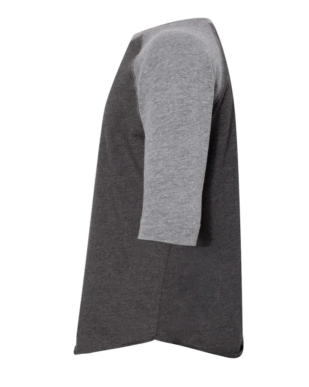 Rabbit Skins 3330 Toddler Baseball Fine Jersey Three-quarter Sleeve Tee - Vintage Smoke Granite Heather