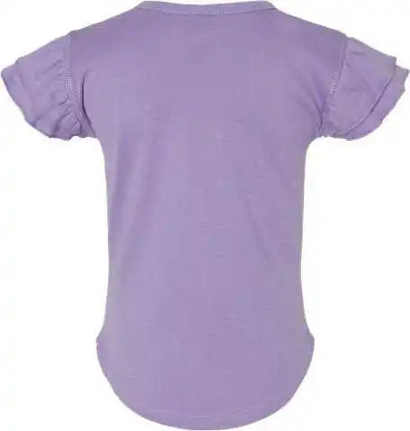 Rabbit Skins 3339 Toddler Flutter Sleeve Tee Lavender