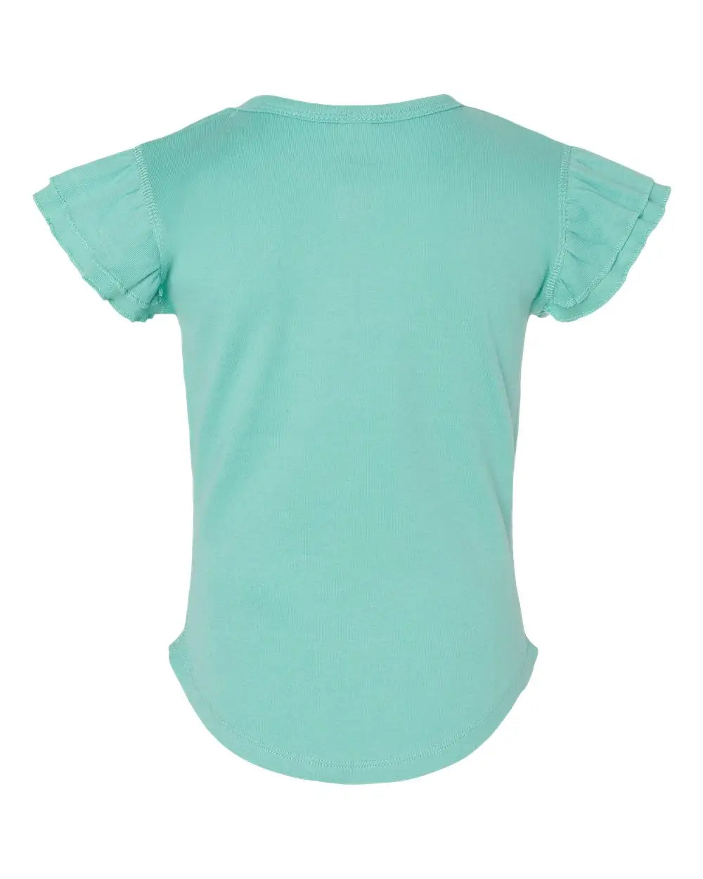Rabbit Skins 3339la Toddler Flutter Sleeve Tee - 3339 - Saltwater