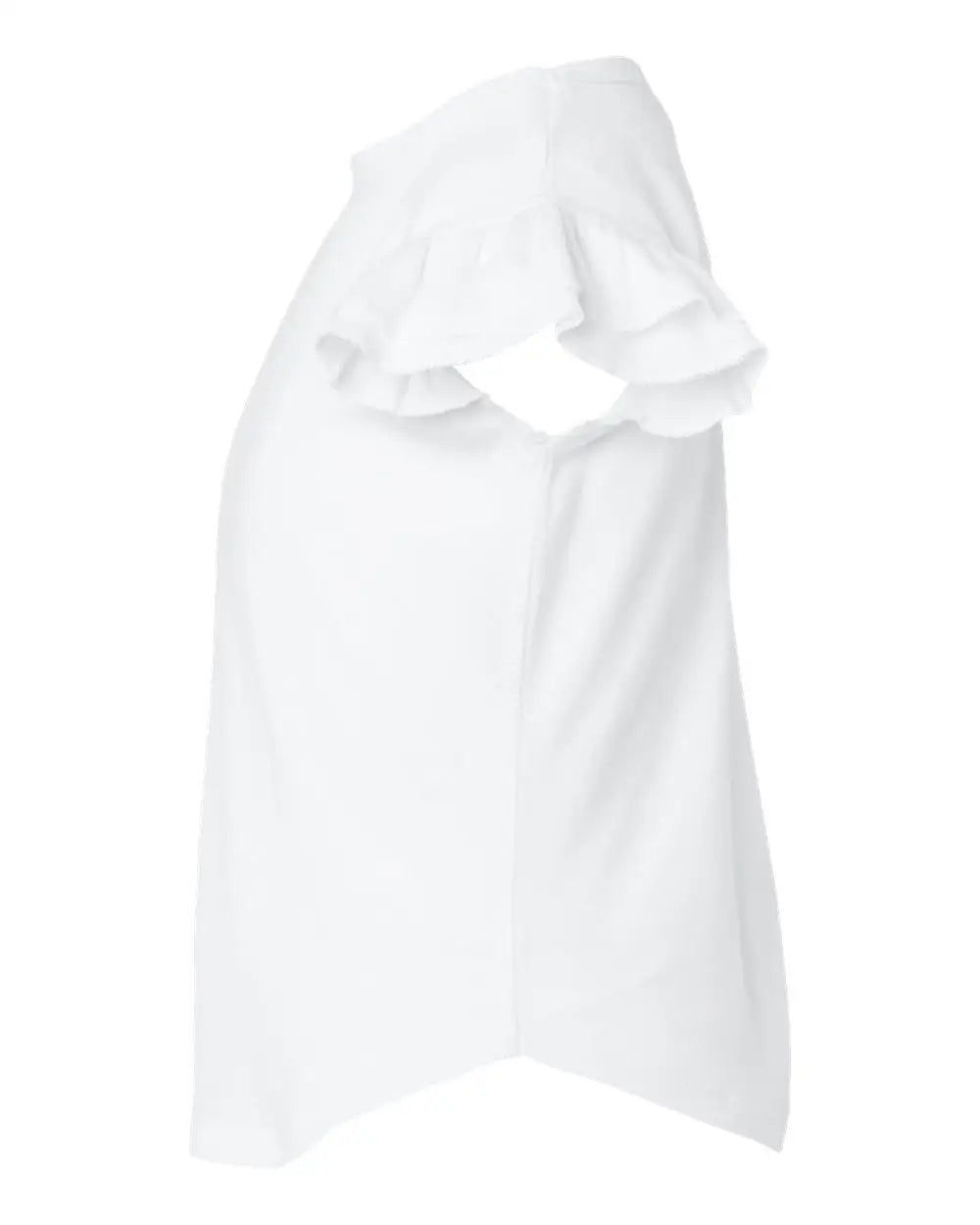 Rabbit Skins 3339la Toddler Flutter Sleeve Tee - 3339 - White