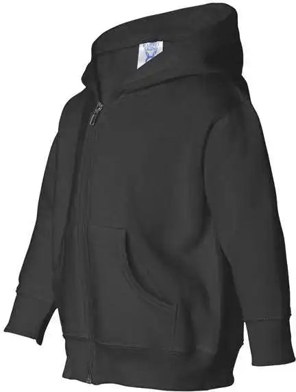 Rabbit Skins 3346 Toddler Full-zip Fleece Hooded Sweatshirt - Black