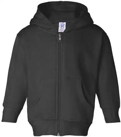 Rabbit Skins 3346 Toddler Full-zip Fleece Hooded Sweatshirt - Black