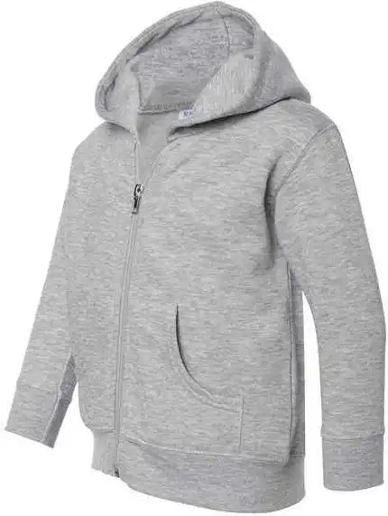 Rabbit Skins 3346 Toddler Full Zip Fleece Hooded Sweatshirt Heather