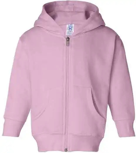 Rabbit Skins 3346 Toddler Full-zip Fleece Hooded Sweatshirt - Pink