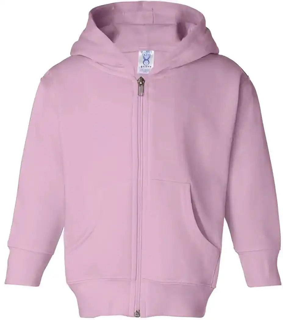 Rabbit Skins 3346 Toddler Full-zip Fleece Hooded Sweatshirt - Pink