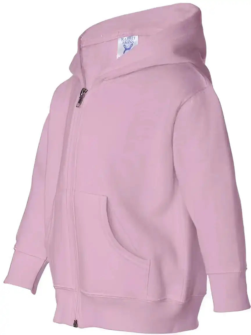 Rabbit Skins 3346 Toddler Full-zip Fleece Hooded Sweatshirt - Pink