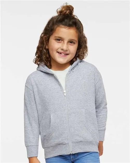 Rabbit Skins 3346 Toddler Full-zip Fleece Hoodie - Heather