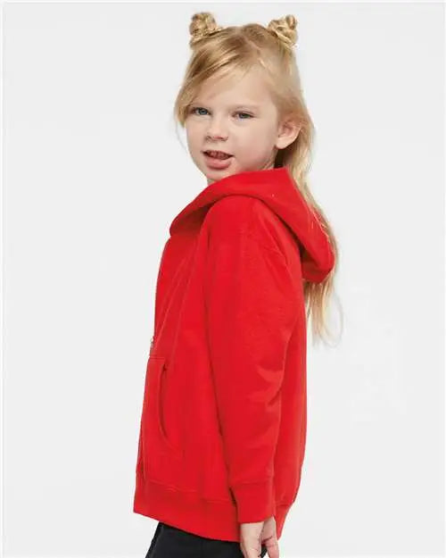 Rabbit Skins 3346 Toddler Full-zip Fleece Hoodie - Red