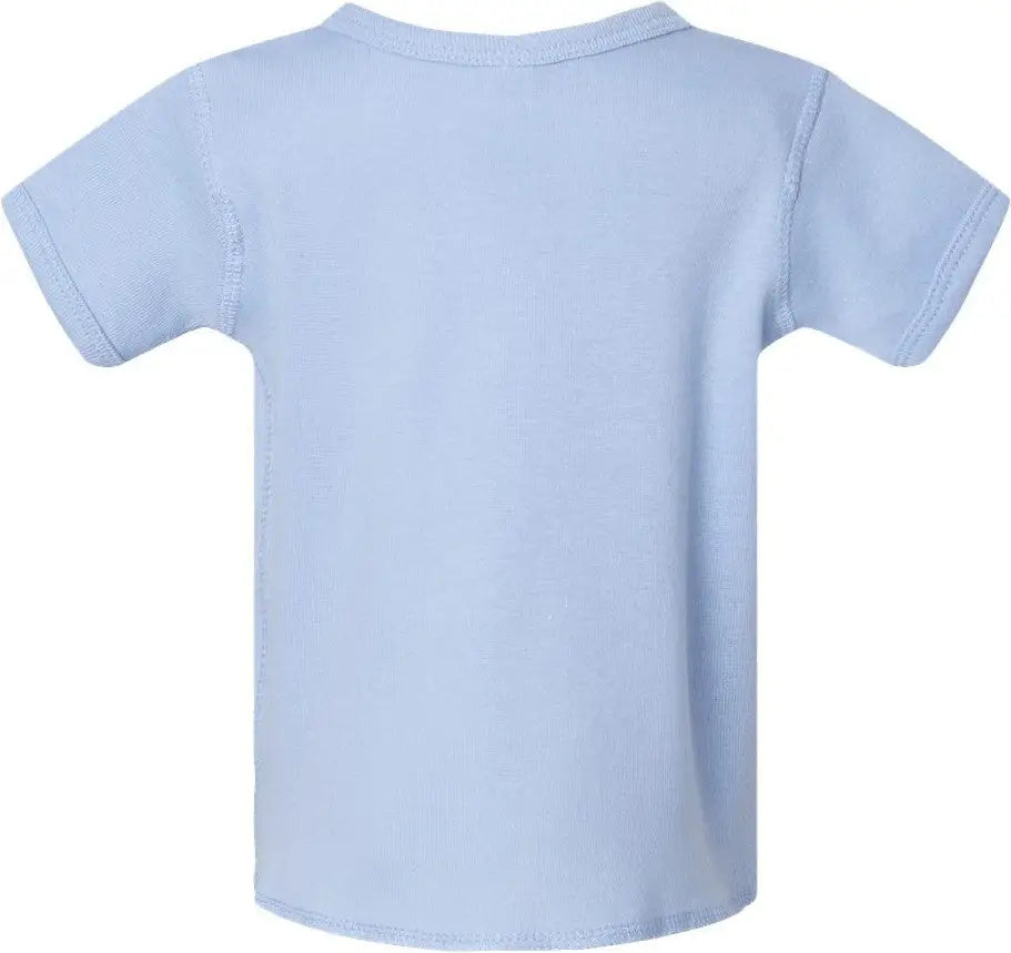 Rabbit Skins 3400r Infant Baby Rib Tee - 3400 - Light Blue - Nb