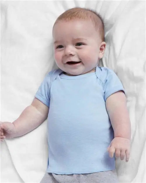 Rabbit Skins 3400r Infant Baby Rib Tee - 3400 - Light Blue