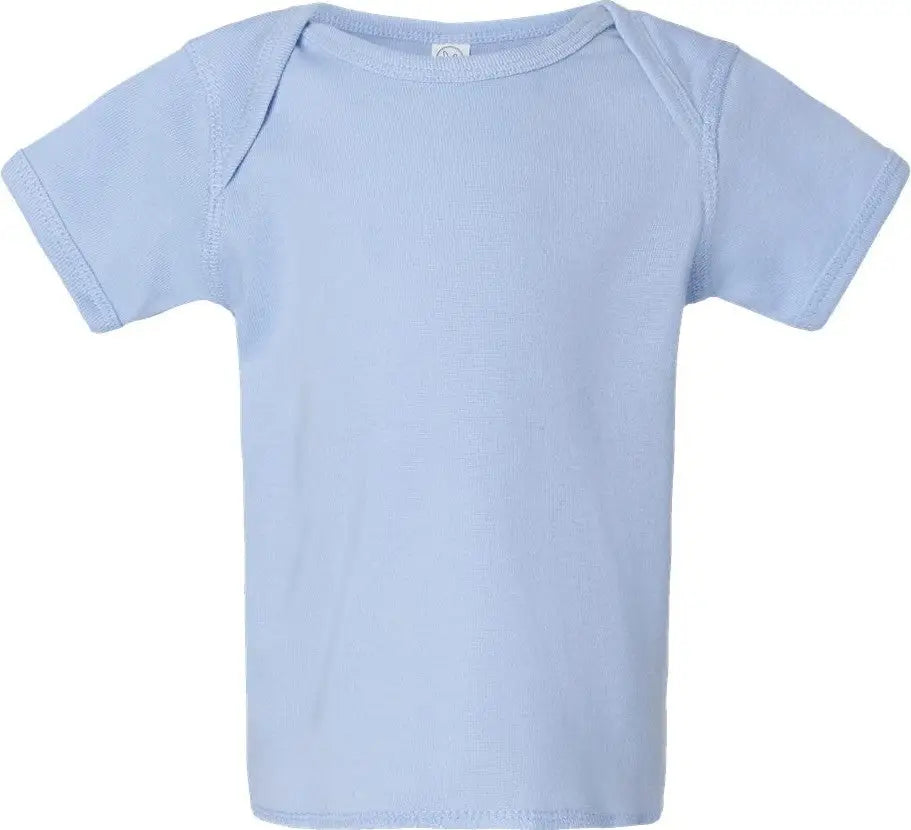 Rabbit Skins 3400r Infant Baby Rib Tee - 3400 - Light Blue
