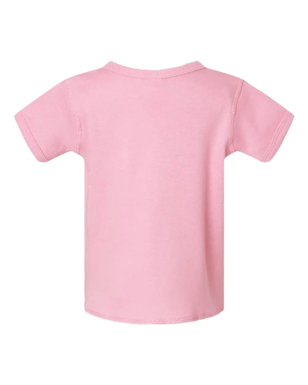 Rabbit Skins 3400r Infant Baby Rib Tee - 3400 - Pink