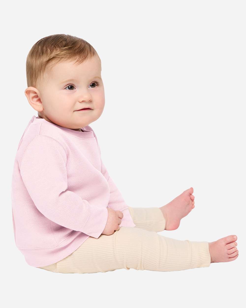 Rabbit Skins 3417 Infant Crewneck Sweatshirt - Ballerina