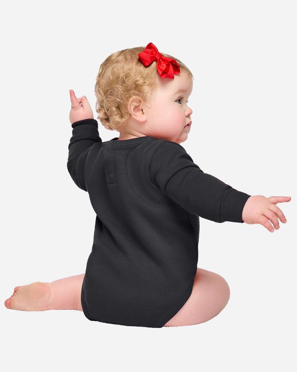 Rabbit Skins 3421 Infant Fleece Bodysuit - Black