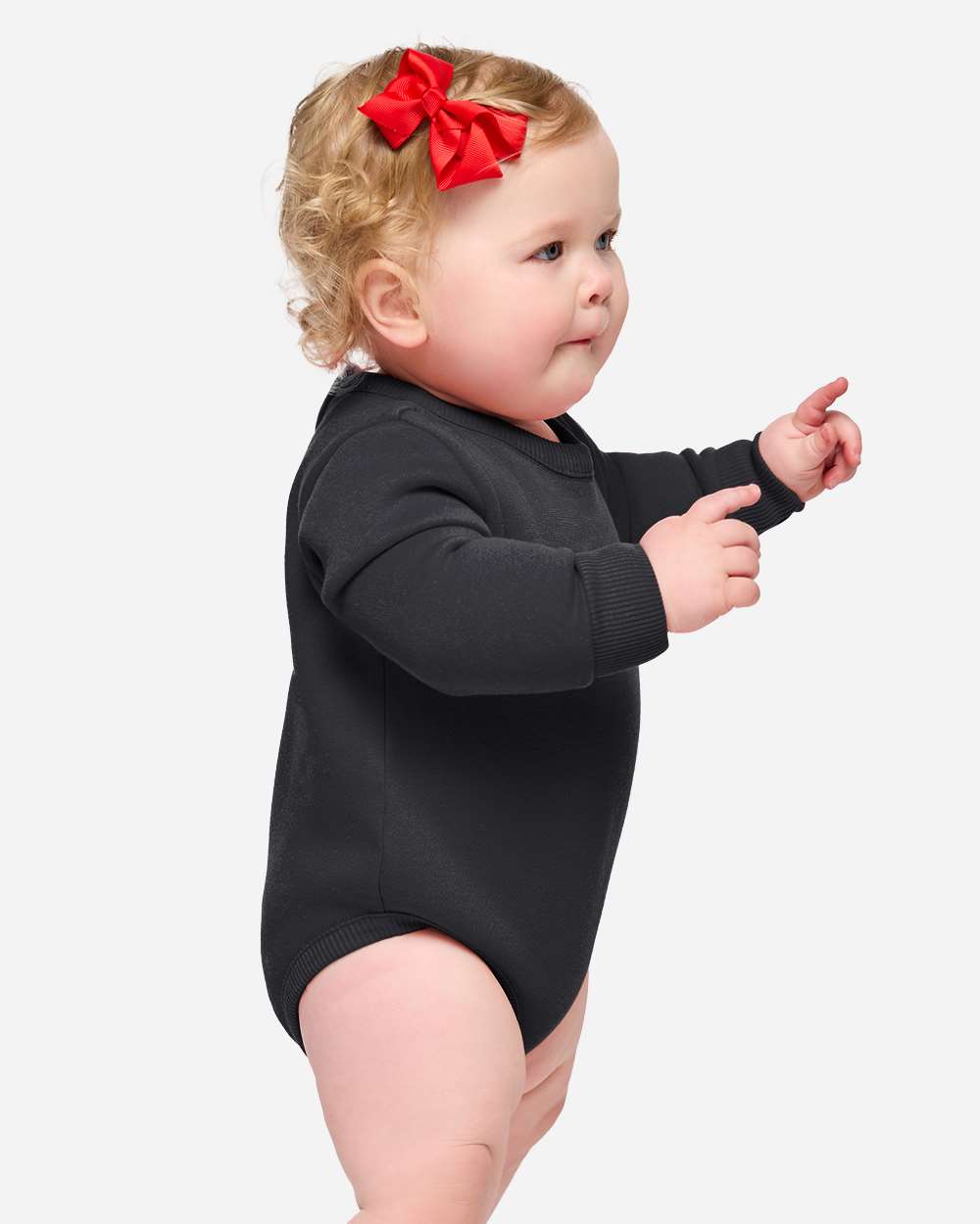 Rabbit Skins 3421 Infant Fleece Bodysuit - Black