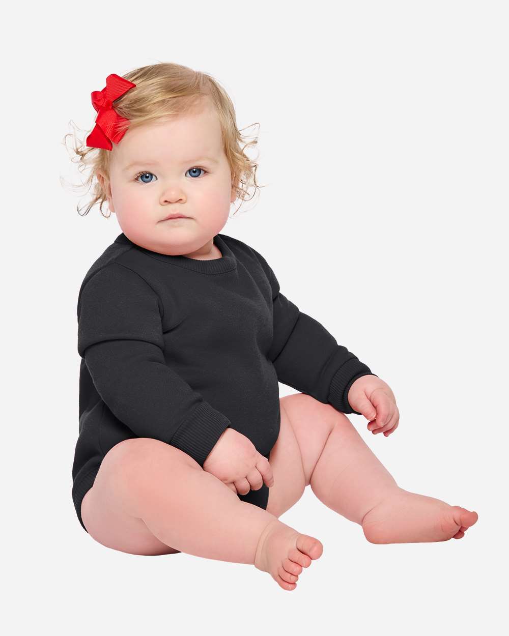 Rabbit Skins 3421 Infant Fleece Bodysuit - Black