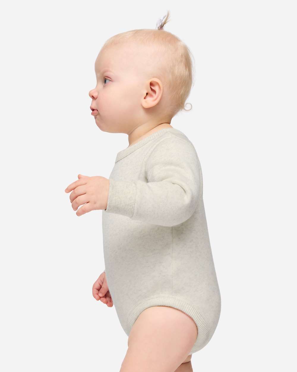 Rabbit Skins 3421 Infant Fleece Bodysuit - Natural Heather