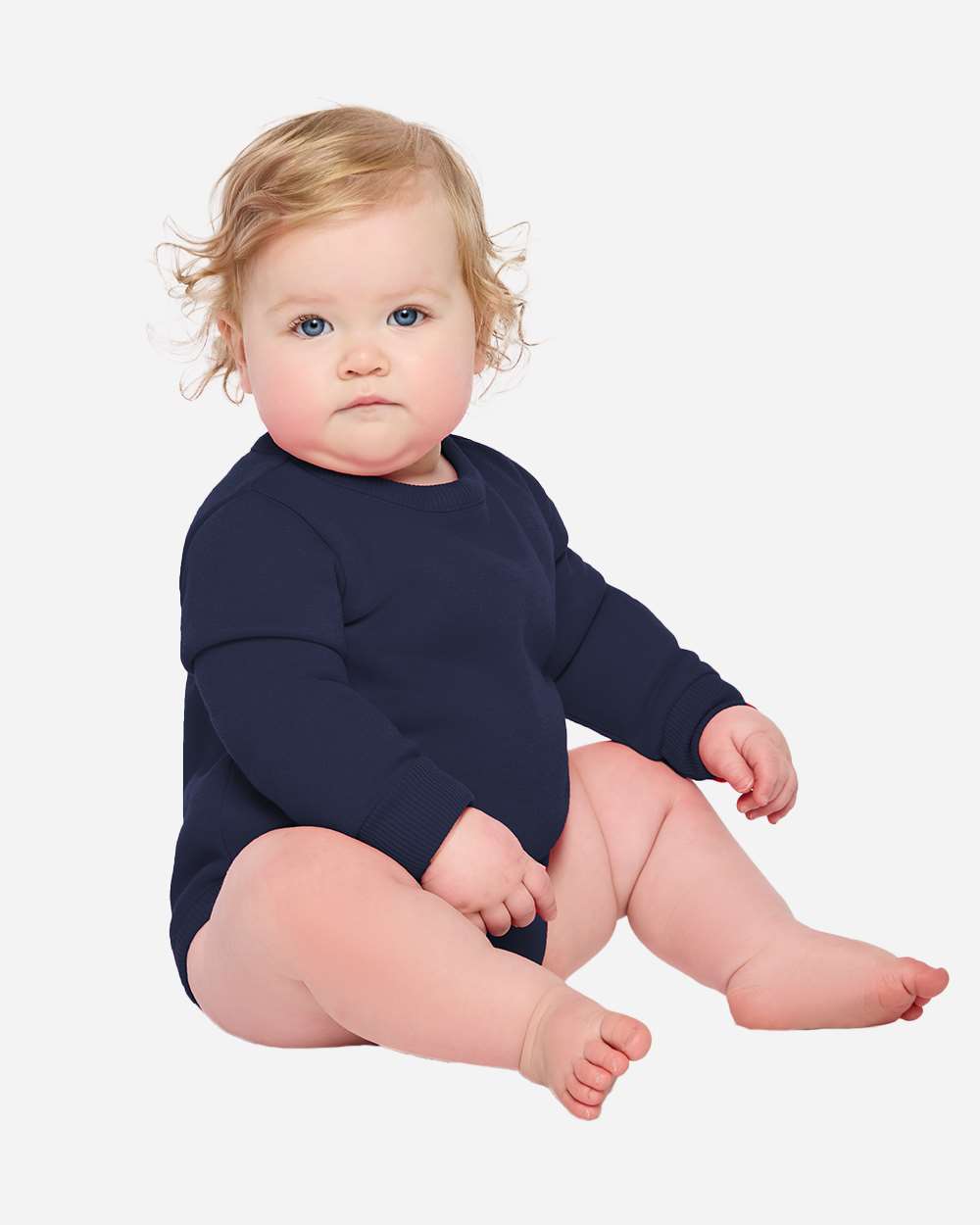 Rabbit Skins 3421 Infant Fleece Bodysuit - Navy
