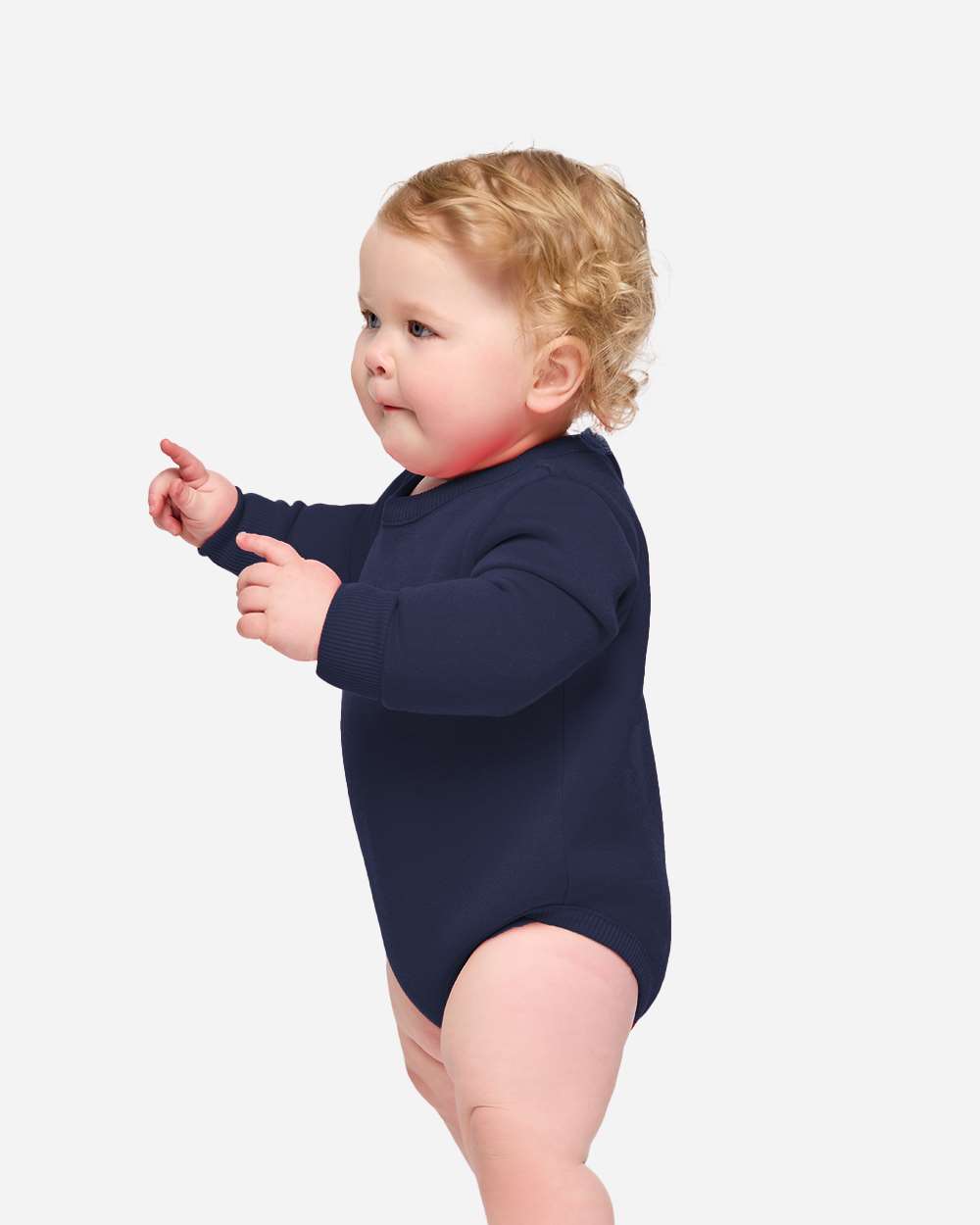 Rabbit Skins 3421 Infant Fleece Bodysuit - Navy