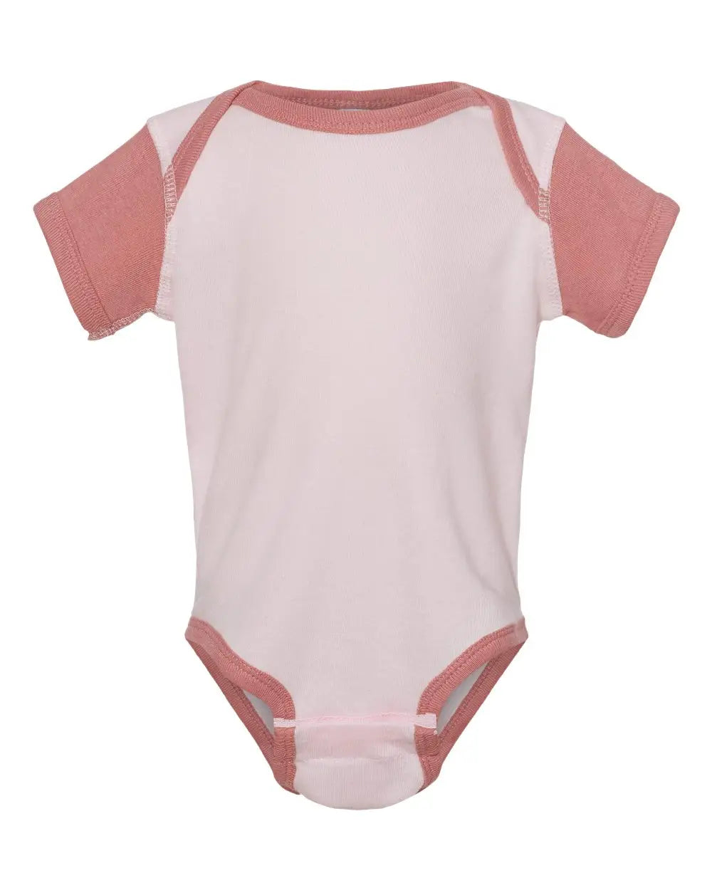 Rabbit Skins 4400 Infant Baby Rib Bodysuit - Ballerina Mauvelous - Ballerina/ / Nb