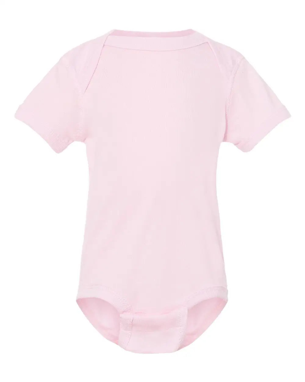 Rabbit Skins 4400 Infant Baby Rib Bodysuit - Ballerina - Pink / Nb