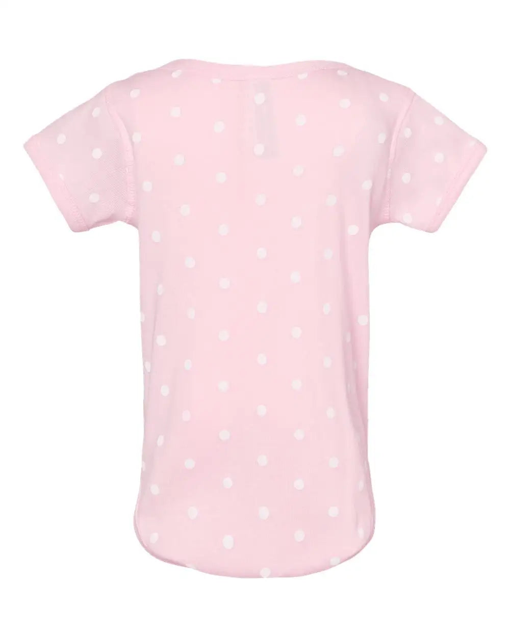 Rabbit Skins 4400 Infant Baby Rib Bodysuit - Ballerina White Dot