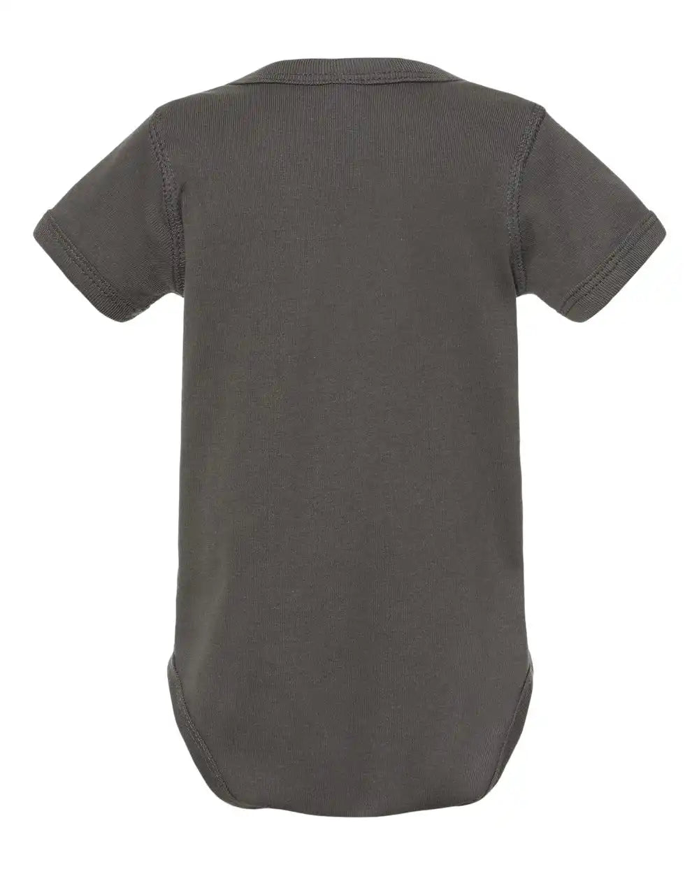 Rabbit Skins 4400 Infant Baby Rib Bodysuit - Charcoal - Nb