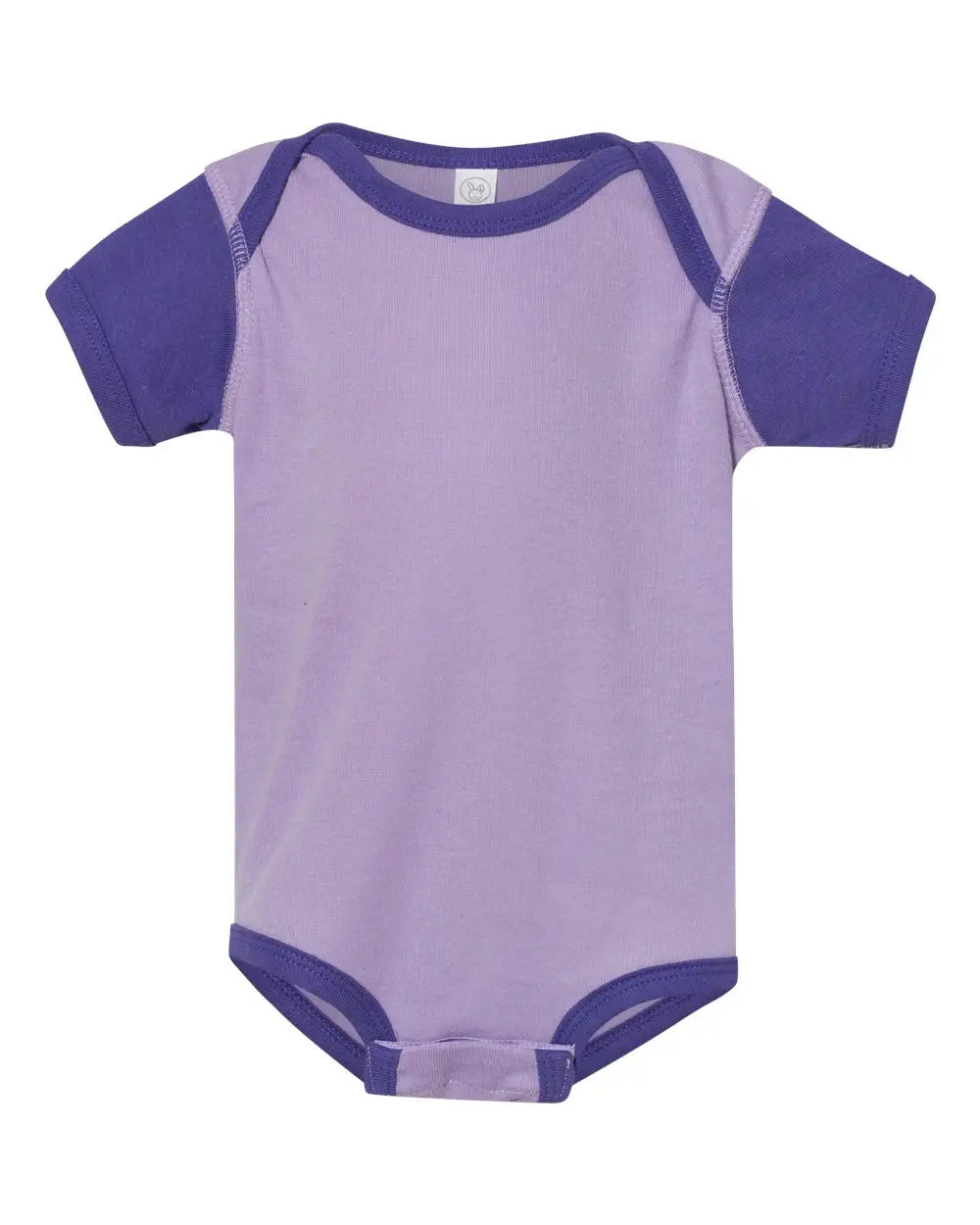 Rabbit Skins 4400 Infant Baby Rib Bodysuit - Lavender Purple - Lavender/ / Nb
