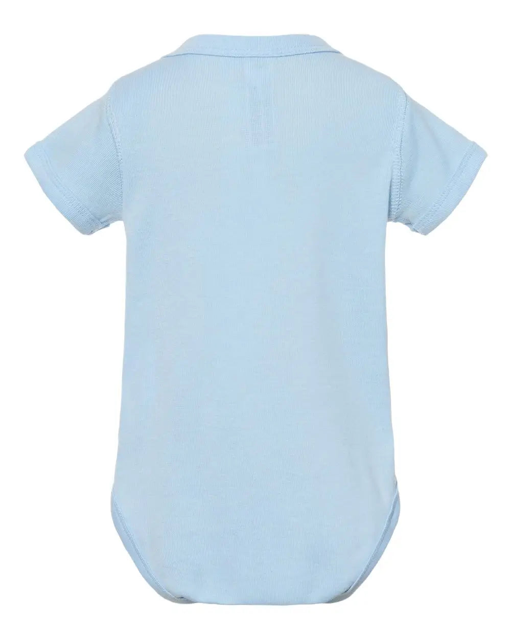 Rabbit Skins 4400 Infant Baby Rib Bodysuit - Light Blue - Ice / Nb