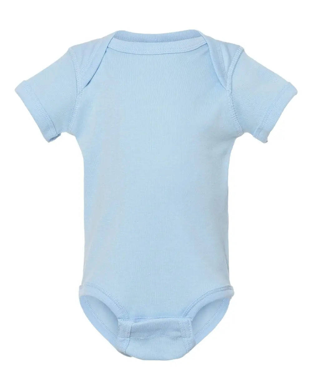 Rabbit Skins 4400 Infant Baby Rib Bodysuit - Light Blue