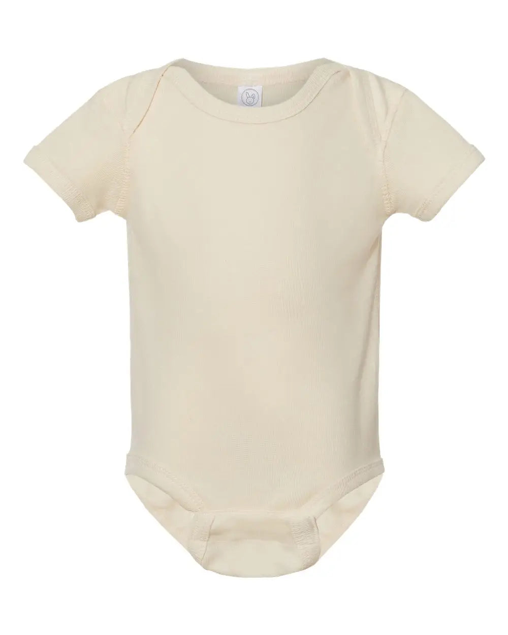 Rabbit Skins 4400 Infant Baby Rib Bodysuit - Natural - Nb