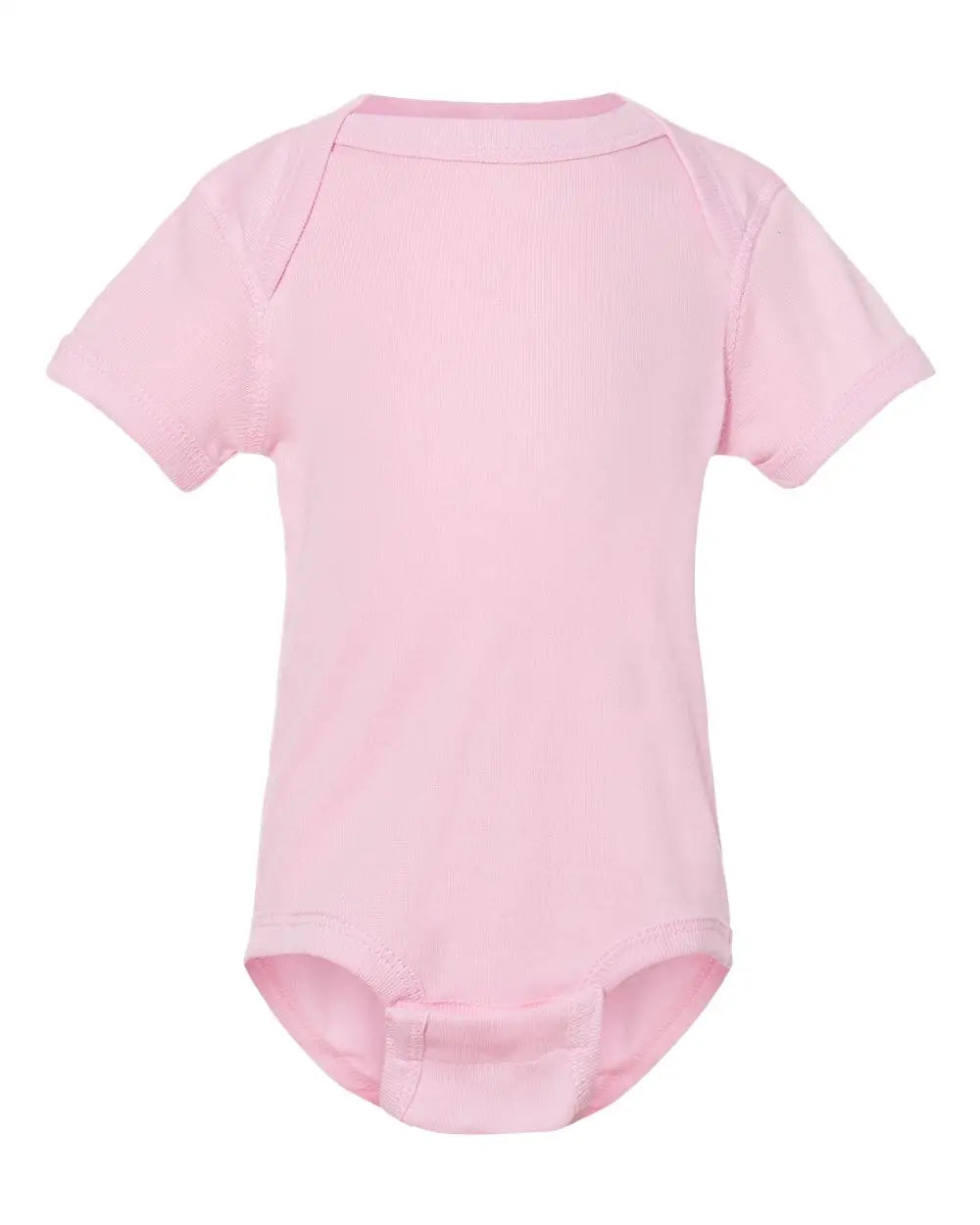 Rabbit Skins 4400 Infant Baby Rib Bodysuit - Pink