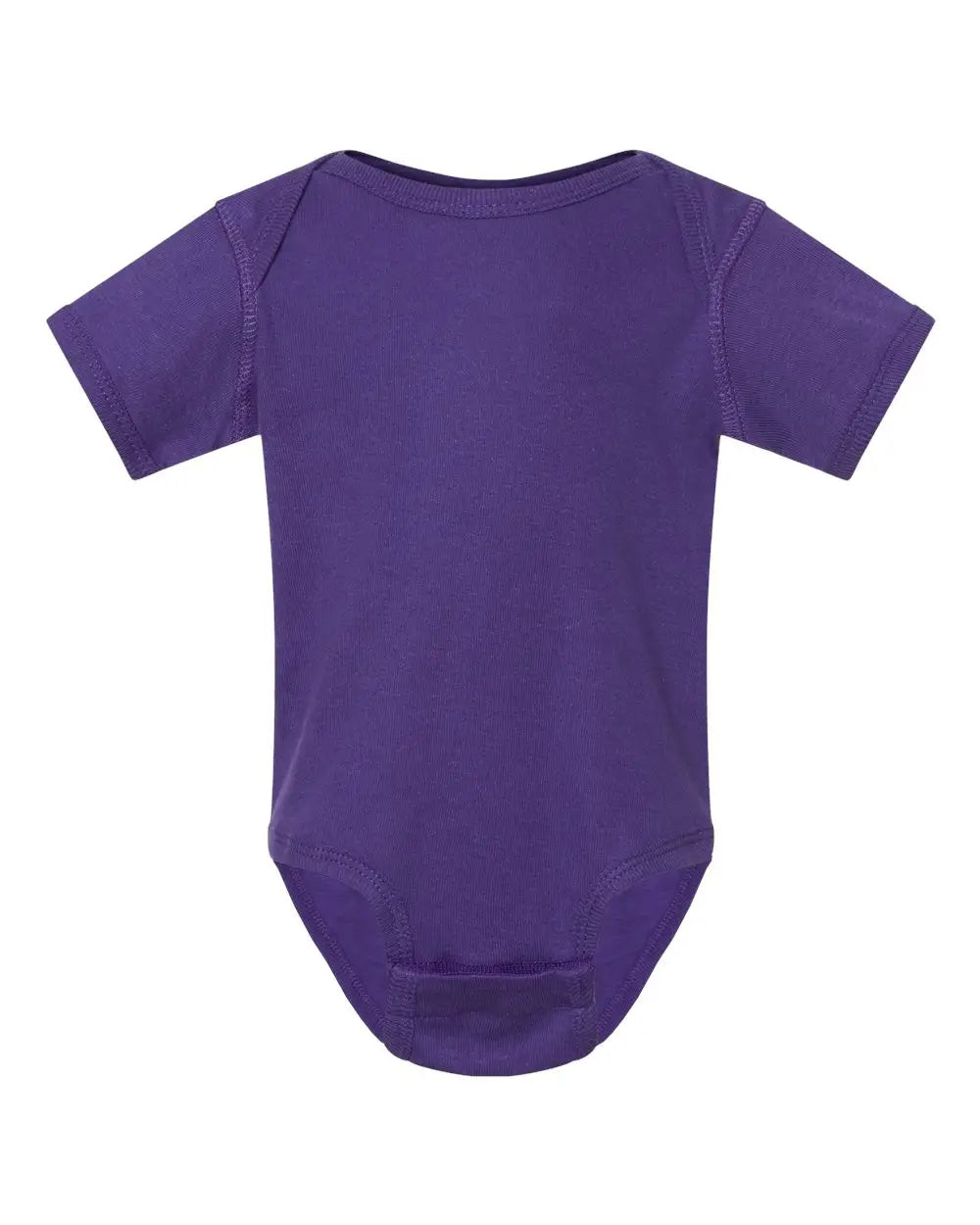Rabbit Skins 4400 Infant Baby Rib Bodysuit - Purple - Nb