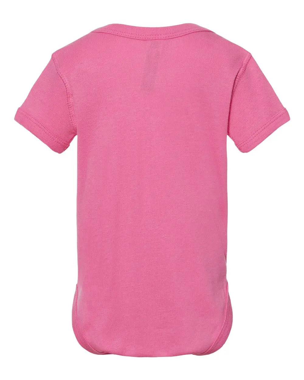 Rabbit Skins 4400 Infant Baby Rib Bodysuit - Raspberry - Hot Pink / Nb