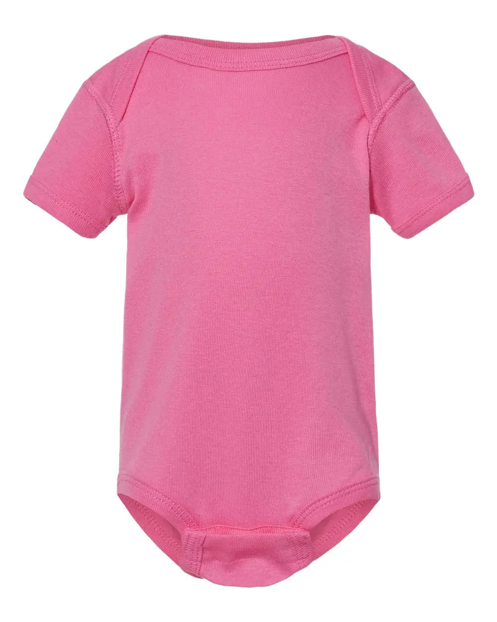Rabbit Skins 4400 Infant Baby Rib Bodysuit - Raspberry