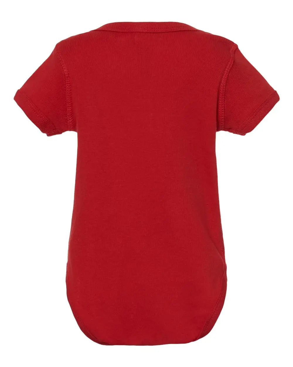 Rabbit Skins 4400 Infant Baby Rib Bodysuit - Red