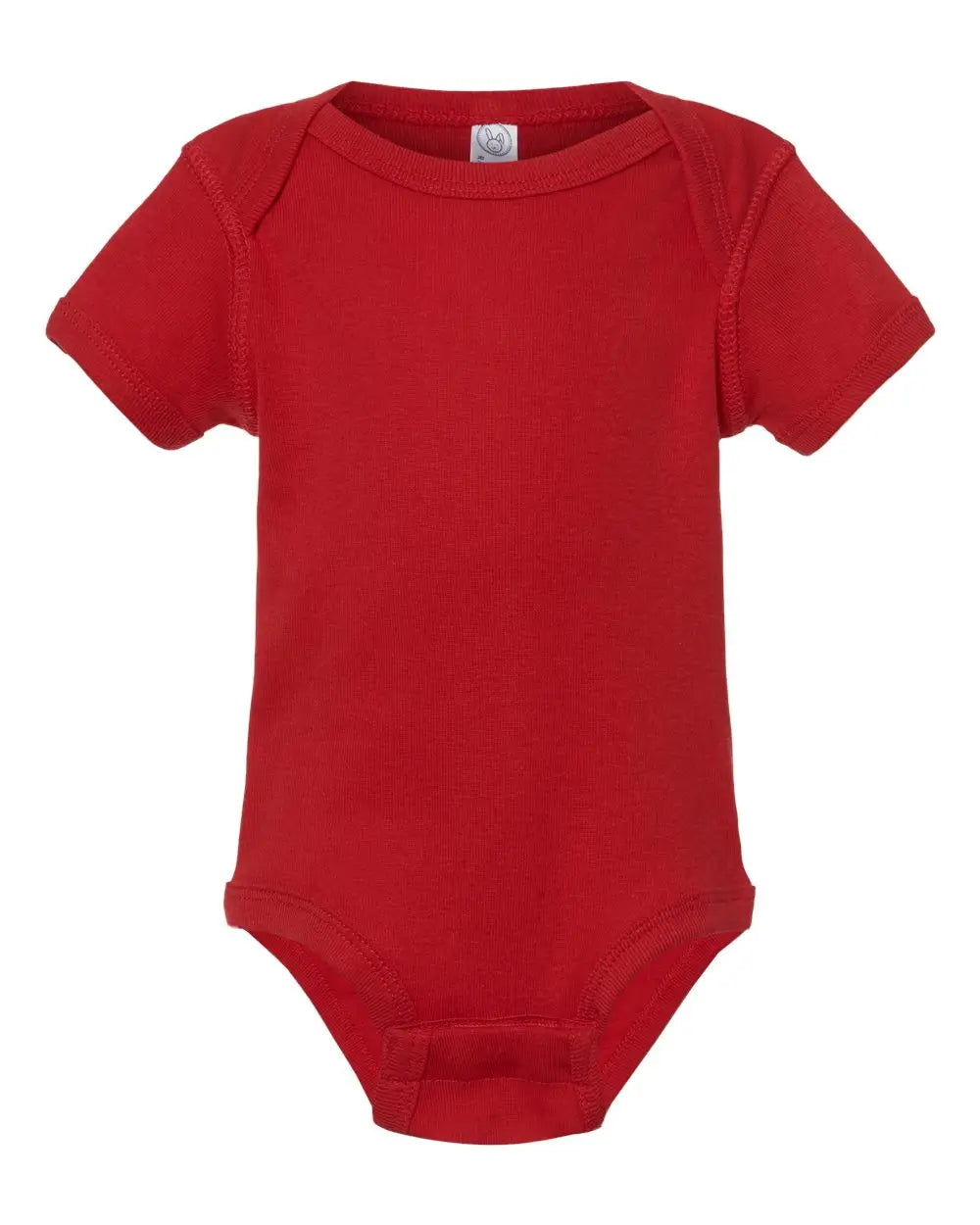 Rabbit Skins 4400 Infant Baby Rib Bodysuit - Red