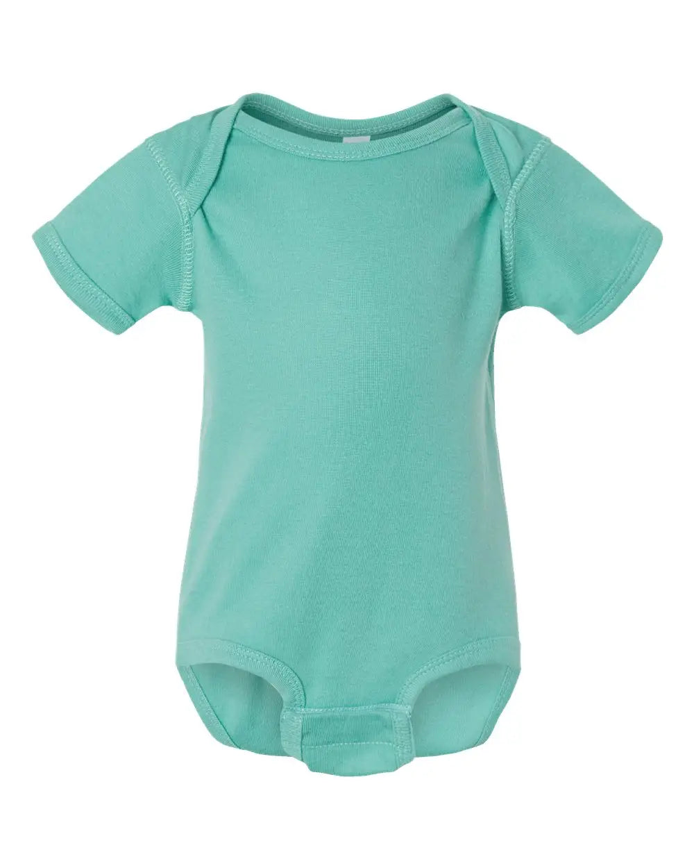 Rabbit Skins 4400 Infant Baby Rib Bodysuit - Saltwater