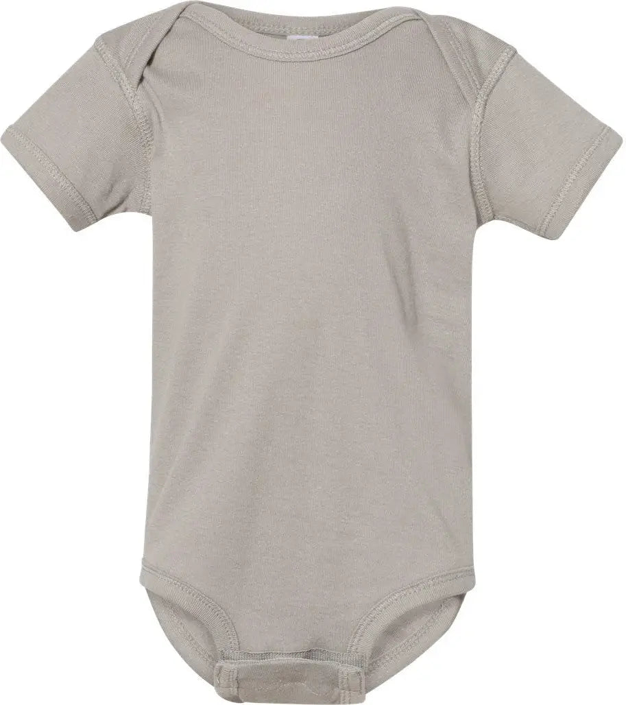 Rabbit Skins 4400 Infant Baby Rib Bodysuit - Titanium - Nb