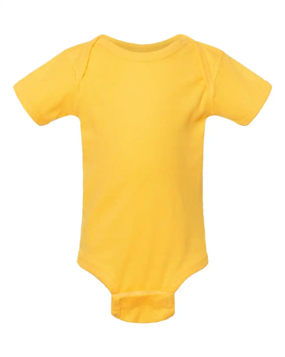 Rabbit Skins 4400 Infant Baby Rib Bodysuit - Yellow - Nb