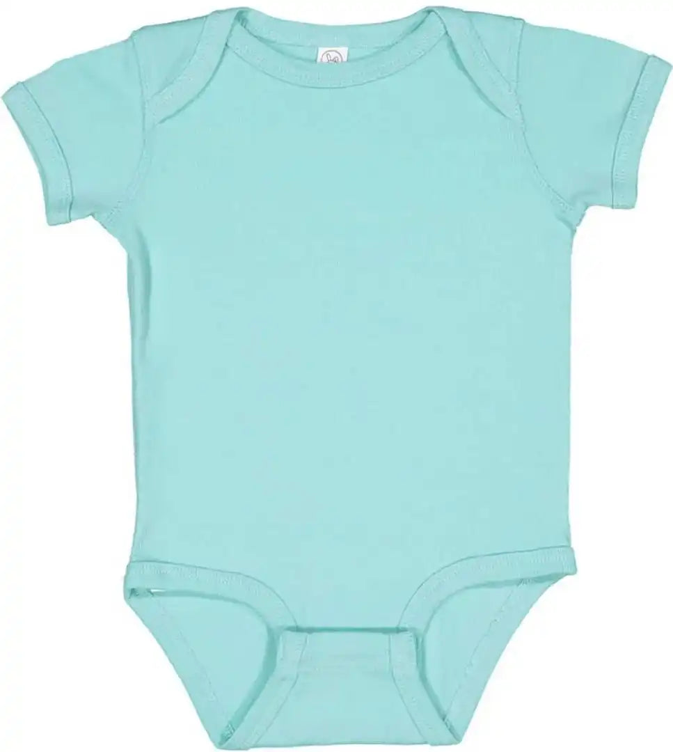 Rabbit Skins 4400 Infant Short Sleeve Baby Rib Bodysuit Chill