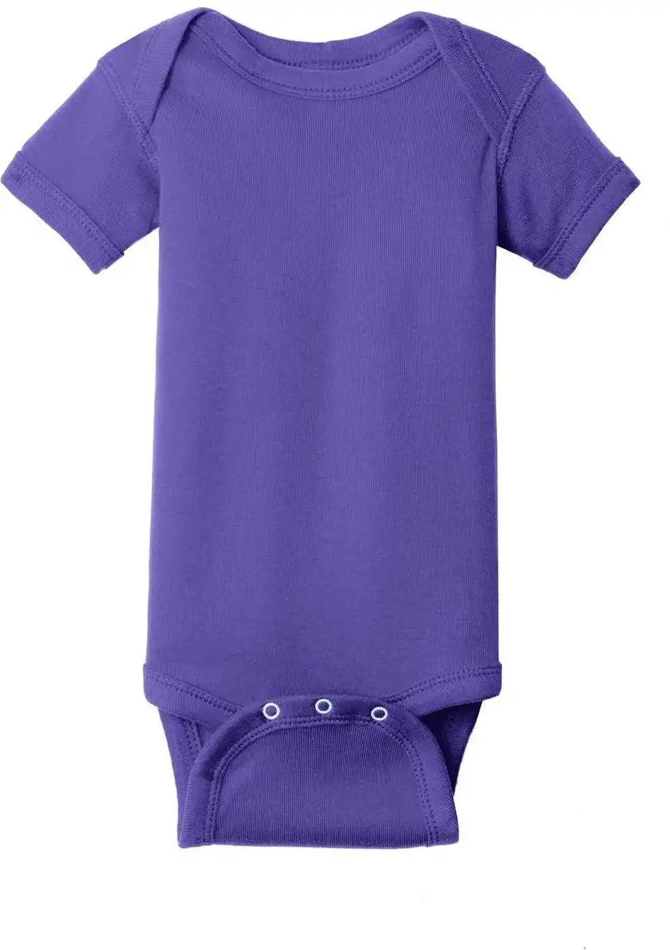 Rabbit Skins 4400 Infant Short Sleeve Baby Rib Bodysuit Purple