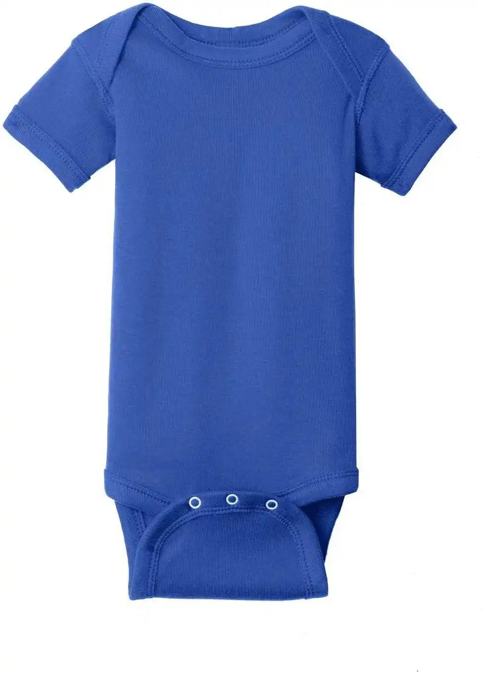 Rabbit Skins 4400 Infant Short Sleeve Baby Rib Bodysuit Royal