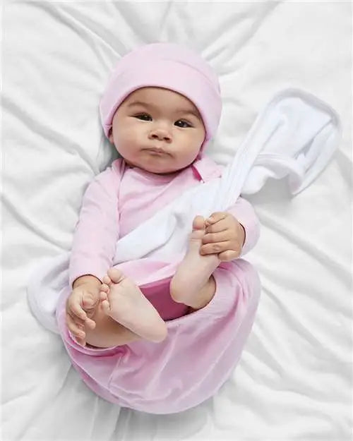 Rabbit Skins 4406 Infant Baby Rib Layette - Pink - Nb