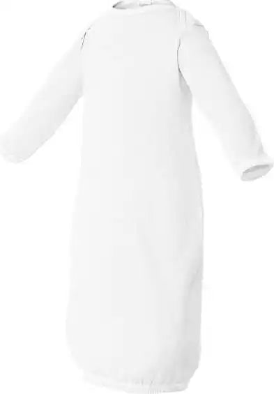 Rabbit Skins 4406 Infant Baby Rib Layette White / Newborn